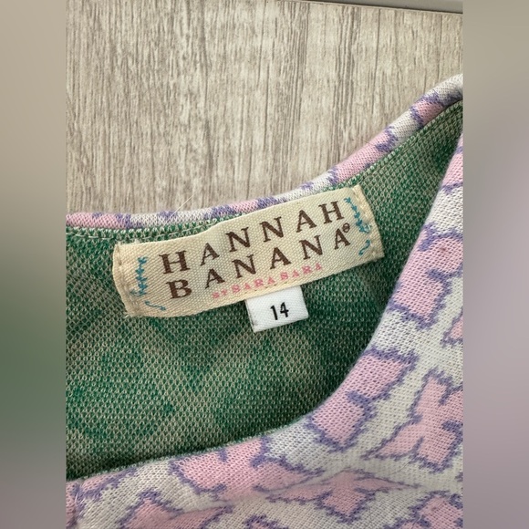 Hannah Banana Tween Girl’s Fun Abstract Geometric Print Dress Mod Preppy Sz 14 - Picture 5 of 7
